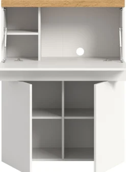 OTTO home Sekretär »MAMBO, TOPSELLER!, Höhe 122cm, 2 Türen, 1 Schubkasten, 1 Klappe« Home-Office-Schreibtisch, PC-Schrank, Schreibtisch, Office