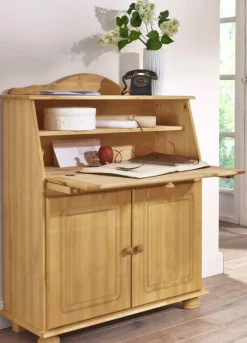 OTTO home Sekretär »Mette, Schreibtisch im Landhausstil,« aus Massivholz, Breite 82 cm