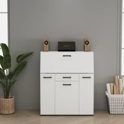 OTTO home Sekretär »Moid, Home-Office-Schreibtisch,« viele Stauraummöglichkeiten, kompaktes & modernes Design, B. 88,5 cm