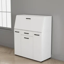OTTO home Sekretär »Moid, Home-Office-Schreibtisch,« viele Stauraummöglichkeiten, kompaktes & modernes Design, B. 88,5 cm