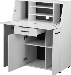 OTTO home Sekretär »Moid, Home-Office-Schreibtisch,« viele Stauraummöglichkeiten, kompaktes & modernes Design, B. 88,5 cm