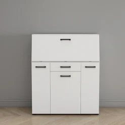 OTTO home Sekretär »Moid, Home-Office-Schreibtisch,« viele Stauraummöglichkeiten, kompaktes & modernes Design, B. 88,5 cm