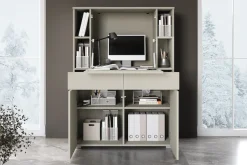 OTTO home Sekretär »Paris, Moderner PC-Schrank mit klappbarer Arbeitsfläche« 1 Stk. tlg. 2 Schubladen, Push-to-Open und verstellbare Einlegeböden, Breite 90 cm