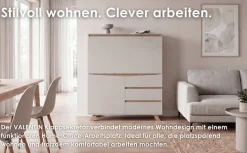 OTTO home Sekretär »Vaux« 1 Stk. tlg. Kaschmir / Artisan Eiche (Eiche-Optik), Klapptür, Stauraum, B: 120 cm