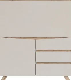 OTTO home Sekretär »Vaux« 1 Stk. tlg. Kaschmir / Artisan Eiche (Eiche-Optik), Klapptür, Stauraum, B: 120 cm