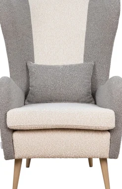 OTTO home Sessel »Salla Bezug Bouclé oder Struktur fein, Ohrensessel« wahlweise mit oder ohne Hocker; großer Sessel: Maße B/T/H: 78/94/118cm