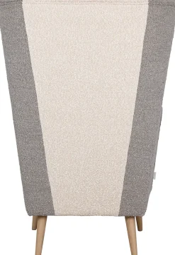 OTTO home Sessel »Salla Bezug Bouclé oder Struktur fein, Ohrensessel« wahlweise mit oder ohne Hocker; großer Sessel: Maße B/T/H: 78/94/118cm