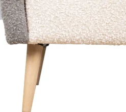 OTTO home Sessel »Salla Bezug Bouclé oder Struktur fein, Ohrensessel« wahlweise mit oder ohne Hocker; großer Sessel: Maße B/T/H: 78/94/118cm