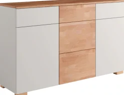 OTTO home Sideboard »Citra teilmassiv« Breite 135cm,moderne grifflose Optik mit push to open Funktion