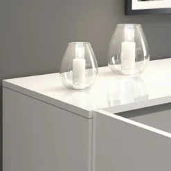 OTTO home Sideboard »Egypt, Kommode, Schrank, grifflos« 2 Türen, 3 Schubkästen, komplett weiß Hochglanz lackiert,Breite 160 cm