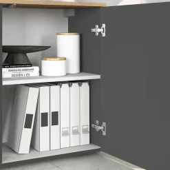 OTTO home Sideboard »ISEO, Kommode, Schrank, Sideboard, Lowboard, 6 Fächer, Breite 200 cm« 1 Stk. tlg. stehend/hängend, 5 Türen, 6 Fächer, Breite 200 cm