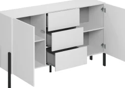 OTTO home Sideboard »Jukon, Breite 150 bzw.180 cm, moderne grifflose Kommode« Schubladenschrank 2 Türen/3 Schubkästen, push-to-open-Funktion