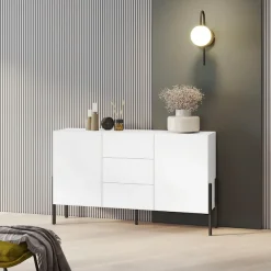 OTTO home Sideboard »Jukon, Breite 150 bzw.180 cm, moderne grifflose Kommode« Schubladenschrank 2 Türen/3 Schubkästen, push-to-open-Funktion