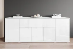 OTTO home Sideboard »Kenia, B/H/T: 180 x 68 x 39,5 cm« 1 Stk. tlg. Push-to-Open, Klappe und verstellbare Einlegeböden