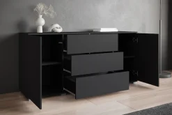 OTTO home Sideboard »Kenia, Kommode für das Schlafzimmer/Wohnzimmer« 1 Stk. tlg. Modernes Sideboard mit 3 Schubladen und 4 Fächern,Breite 150 cm