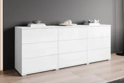 OTTO home Sideboard »Kenia, Kommode, 180 cm breit, mit 9 Schubladen« 1 Stk. tlg. Push-to-Open-System und großzügiger Stauraum