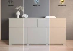 OTTO home Sideboard »Kenia, Kommode mit 3 Türen und 2 Schubladen, 150 cm breit« 1 Stk. tlg. Griffloses Design mit Push-to-Open und verstellbaren Einlegeböden