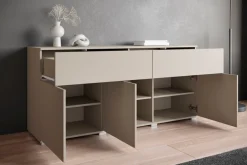 OTTO home Sideboard »Kenia, Kommode mit 3 Türen und 2 Schubladen, 150 cm breit« 1 Stk. tlg. Griffloses Design mit Push-to-Open und verstellbaren Einlegeböden