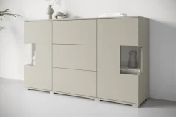 OTTO home Sideboard »Kenia« 1 Stk. tlg. Sideboard mit 3 Schubladen, 6 Fächern, Glastüren, Breite 150 cm