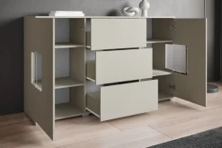 OTTO home Sideboard »Kenia« 1 Stk. tlg. Sideboard mit 3 Schubladen, 6 Fächern, Glastüren, Breite 150 cm