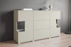 OTTO home Sideboard »Kenia« 1 Stk. tlg. Sideboard mit 3 Schubladen, 6 Fächern, Glastüren, Breite 150 cm