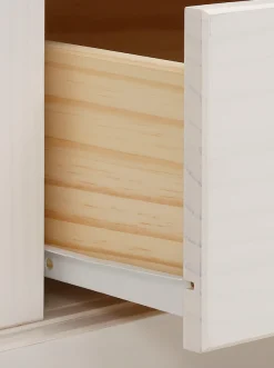 OTTO home Sideboard Kommode aus massivem Kiefernholz, mit verstellbaren Glaseinlegeböden