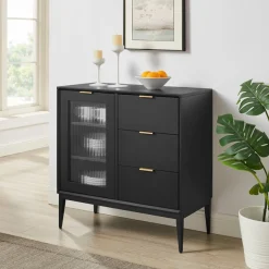OTTO home Sideboard »Lavisha« FSC-zertifiziertes Holz kombiniert Melamin, verchromten Metallgriffen