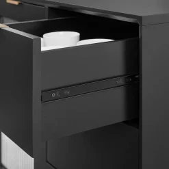 OTTO home Sideboard »Lavisha« FSC-zertifiziertes Holz kombiniert Melamin, verchromten Metallgriffen