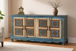 OTTO home Sideboard »Mahar« mit aufwendiger Schnitzerei, handgefertigt, Unika-Möbel, Breite 160 cm