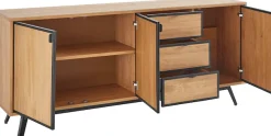 OTTO home Sideboard »Malu« Kommode mit Magnetverschluß an den Türen, aus massivem Kiefernholz