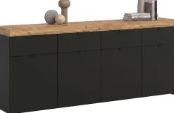 OTTO home Sideboard »MAMBO II, Breite 200cm, 4 Türen, 4 Schubkästen, 8 Fächer« 1 Stk. tlg. Kommode, Anrichte, Wohnzimmer, Schlafzimmer