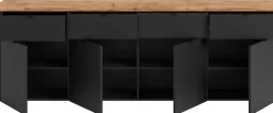 OTTO home Sideboard »MAMBO II, Breite 200cm, 4 Türen, 4 Schubkästen, 8 Fächer« 1 Stk. tlg. Kommode, Anrichte, Wohnzimmer, Schlafzimmer