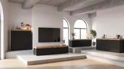 OTTO home Sideboard »MAMBO II, Breite 200cm, 4 Türen, 4 Schubkästen, 8 Fächer« 1 Stk. tlg. Kommode, Anrichte, Wohnzimmer, Schlafzimmer