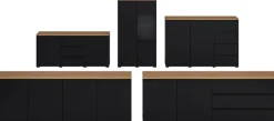 OTTO home Sideboard »Modo, Breite 150 cm, moderne grifflose Kommode 2Türen/3 SK« Schubladenkommode mit viel Stauraum, Einlegeböden verstellbar