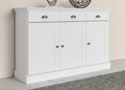 OTTO home Sideboard »Motala« Kommode, 3 Schubladen und 2 verstellbare Einlegeböden, Breite 125 cm