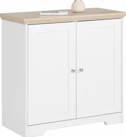 OTTO home Sideboard »Nanna« Kommode mit einer Folien Oberfläche in Eiche-Optik, Breite 80 cm