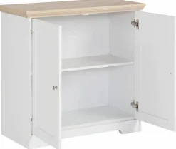 OTTO home Sideboard »Nanna« Kommode mit einer Folien Oberfläche in Eiche-Optik, Breite 80 cm