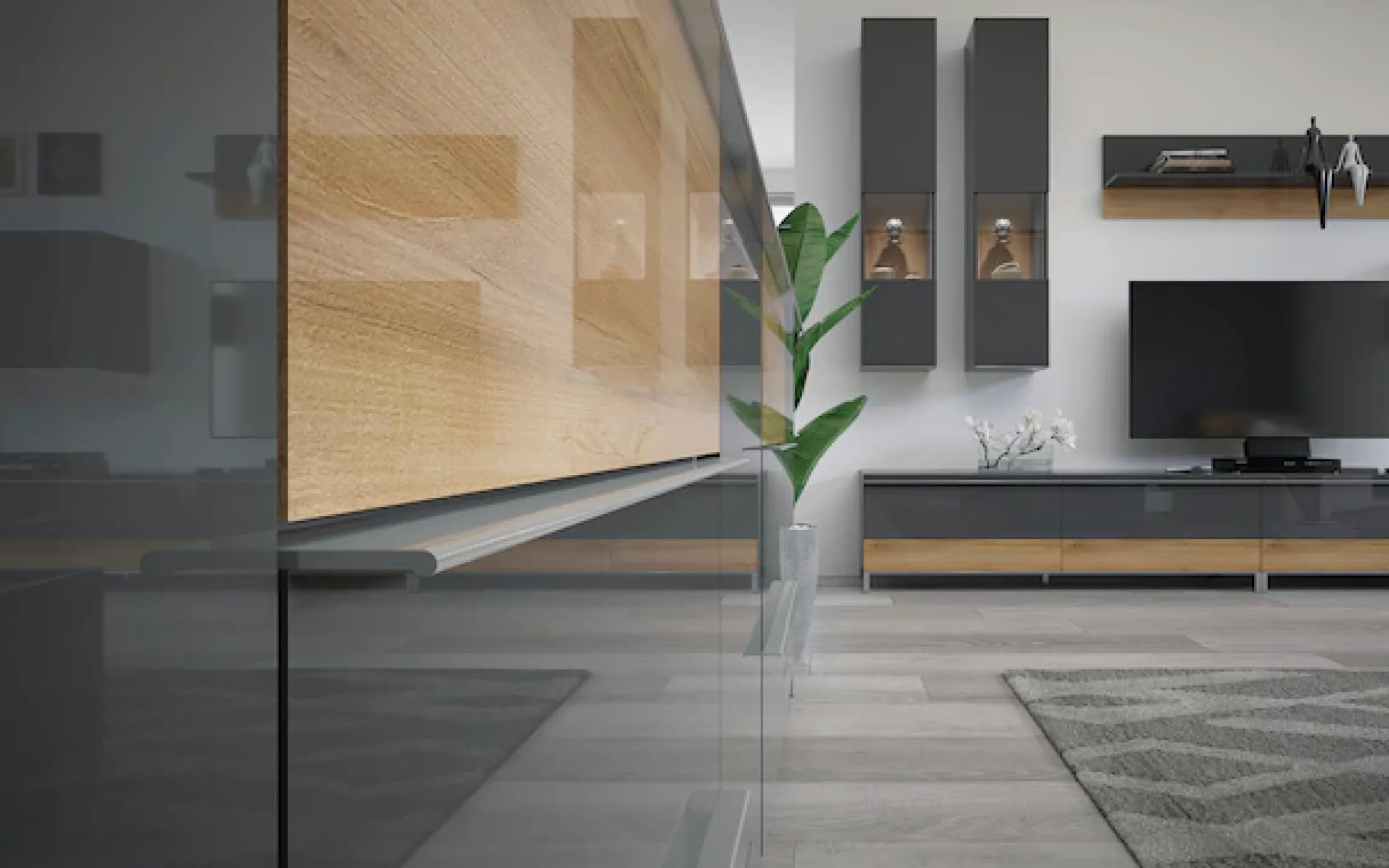 OTTO home Sideboard »Onyx, Kommode mit 3 Schubladen und 1 Tür, UV Lackierung Hochglanz« FSC®-zertifizierter Holzwerkstoff,Kombikommode mit Soft-Close-Funktion, Maße (B/T/H) 106/45/88cm