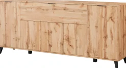 OTTO home Sideboard »OSLO – Modernes Stauraummöbel mit unterschiedlichen Öffnungssystemen« Verstellbare Böden und hohe Füße für mehr Komfort im Alltag