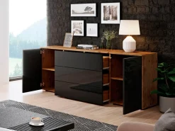 OTTO home Sideboard »PARIS« 1 Stk. tlg. Moderne 150cm breite grifflose Kommode, vielseitig einsetzbar
