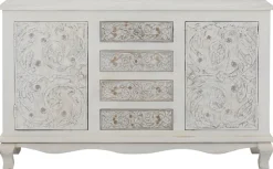 OTTO home Sideboard »Rajat« Kommode aus Mangoholz mit Türfrontfräsungen, Breite 140 cm