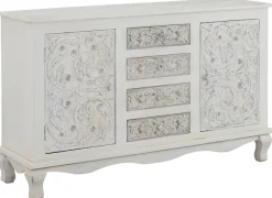 OTTO home Sideboard »Rajat« Kommode aus Mangoholz mit Türfrontfräsungen, Breite 140 cm