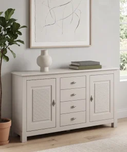OTTO home Sideboard »Rauna, Kommode, Landhausstil« B/T/H: 150/37/84 cm,Kommode, FSC®-zertifiziertes Massivholz, Breite 150 cm