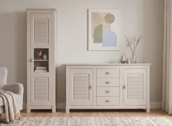OTTO home Sideboard »Rauna, Kommode, Landhausstil« B/T/H: 150/37/84 cm,Kommode, FSC®-zertifiziertes Massivholz, Breite 150 cm
