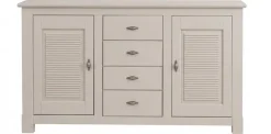 OTTO home Sideboard »Rauna, Kommode, Landhausstil« B/T/H: 150/37/84 cm,Kommode, FSC®-zertifiziertes Massivholz, Breite 150 cm