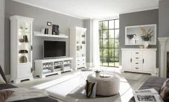 OTTO home Sideboard »Royal, eleganter Schrank, Kommode, Stauraumelement im Landhausstil« dekorative Rahmenoptik, Metallgriffe, viel Stauraum, 128 cm breit