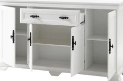 OTTO home Sideboard »Royal, eleganter Schrank, Kommode, Stauraumelement im Landhausstil« dekorative Rahmenoptik, Metallgriffe, viel Stauraum, 168 cm breit
