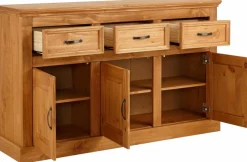 OTTO home Sideboard »Selma« Kommode aus massivem Kiefernholz, Breite 145 cm