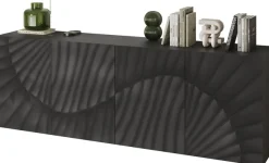 OTTO home Sideboard »Snake, Kommode, Anrichte, Stauraummöbel Breite 241 cm, Siebdruck-Front« moderne Wohnmöbel, 4 Türen, viel Stauraum, stilvoll und funktional