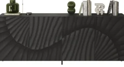 OTTO home Sideboard »Snake, Kommode, Anrichte, Stauraummöbel Breite 241 cm, Siebdruck-Front« moderne Wohnmöbel, 4 Türen, viel Stauraum, stilvoll und funktional